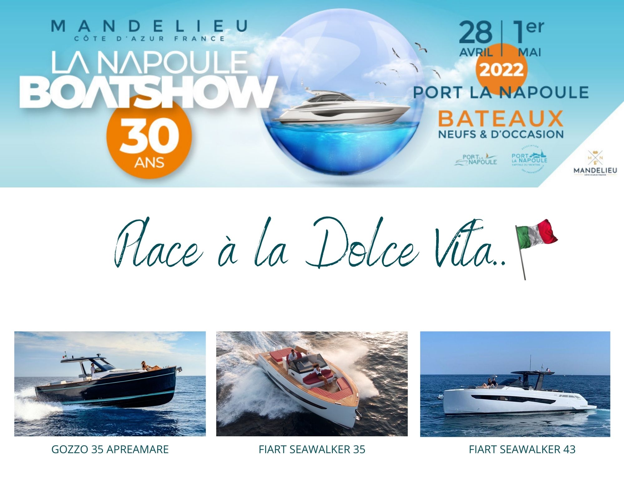 Mandelieu la Napoule Boat show 2022
